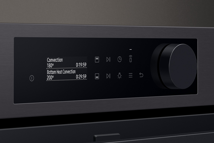 Piekarnik parowy NV7B57508AB Samsung - zdjęcie - panel dotykowy Piekarnik parowy NV7B57508AB Samsung Natural Steam - zdjęcie - panel dotykowy