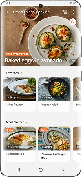Piekarnik parowy NV7B57508AB Samsung - SmartThings - screenshot 1 Piekarnik parowy NV7B57508AB Samsung Natural Steam - SmartThings - screenshot 1