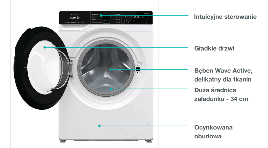 Image: GORENJE LAUNDRY WPNA94A3RWIFI-PL GORENJE LAUNDRY WPNA94A3RWIFI-PL