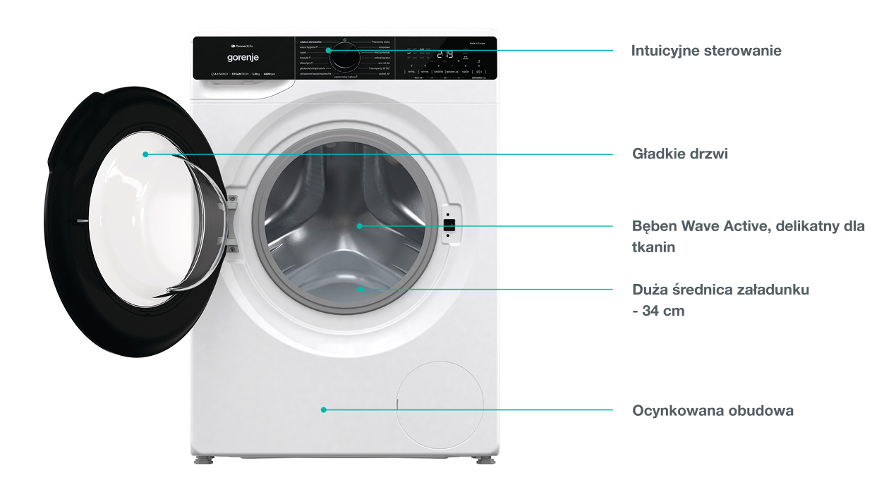 Image: GORENJE LAUNDRY WPNA94A3RWIFI-PL GORENJE LAUNDRY WPNA94A3RWIFI-PL