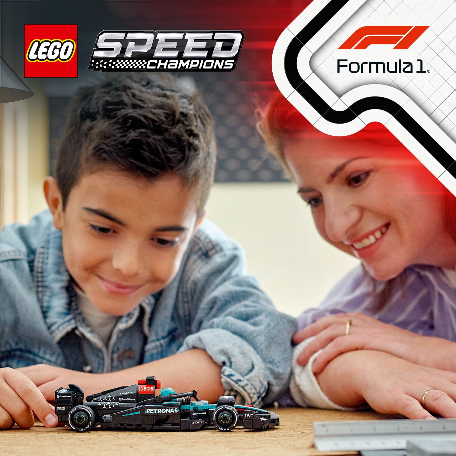 Bolid LEGO® F1® zespołu Mercedes-AMG PETRONAS