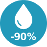 90% mniej tłuszczu 90% mniej tłuszczu