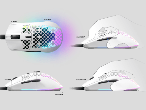 Image: SteelSeries Mouse Rival 3 Snow White SteelSeries Mouse Rival 3 Snow White
