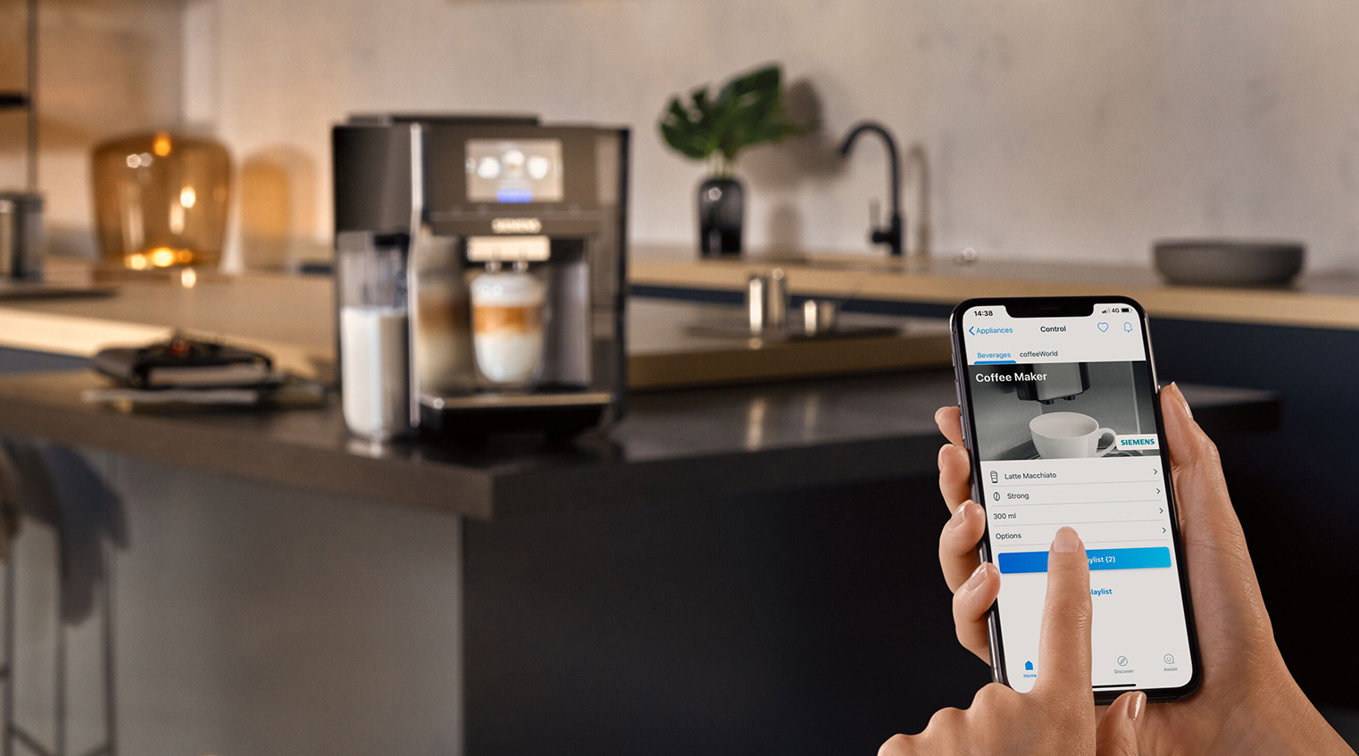 Bądź połączony z własnym ekspresem przy użyciu aplikacji Home Connect
