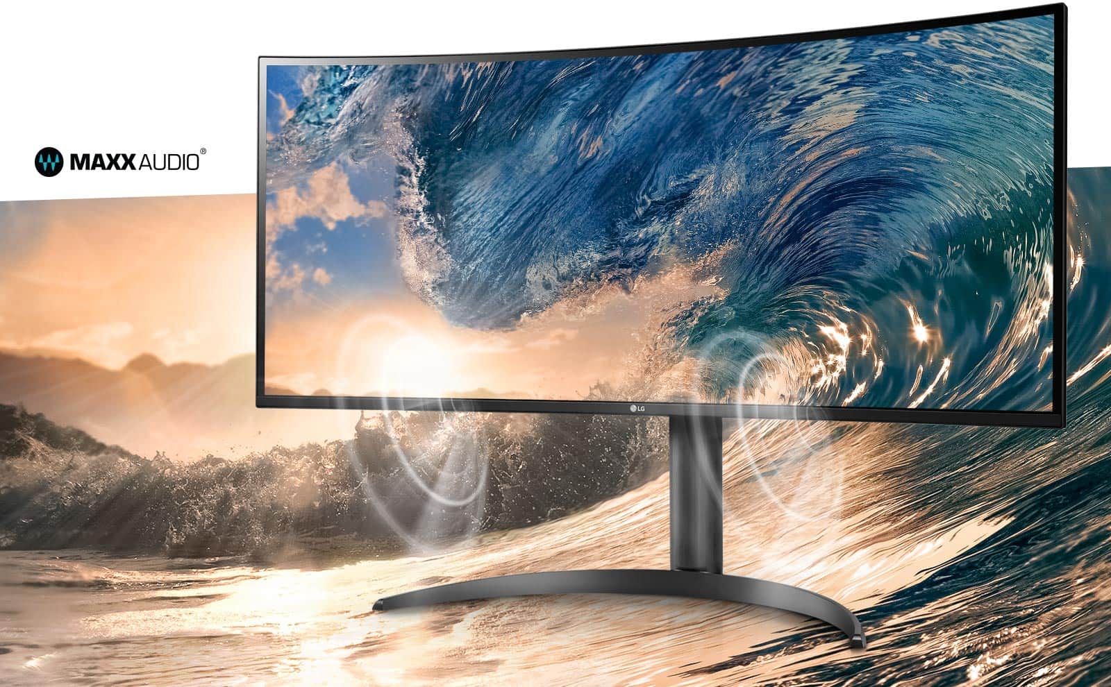 Wciągający dźwięk dzięki technologii MaxxAudio.