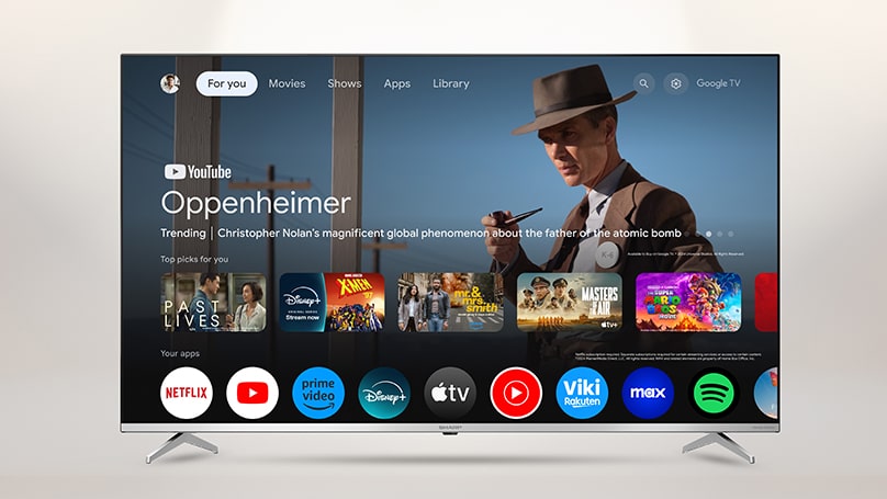 4K ULTRA HD QLED SHARP GOOGLE TV