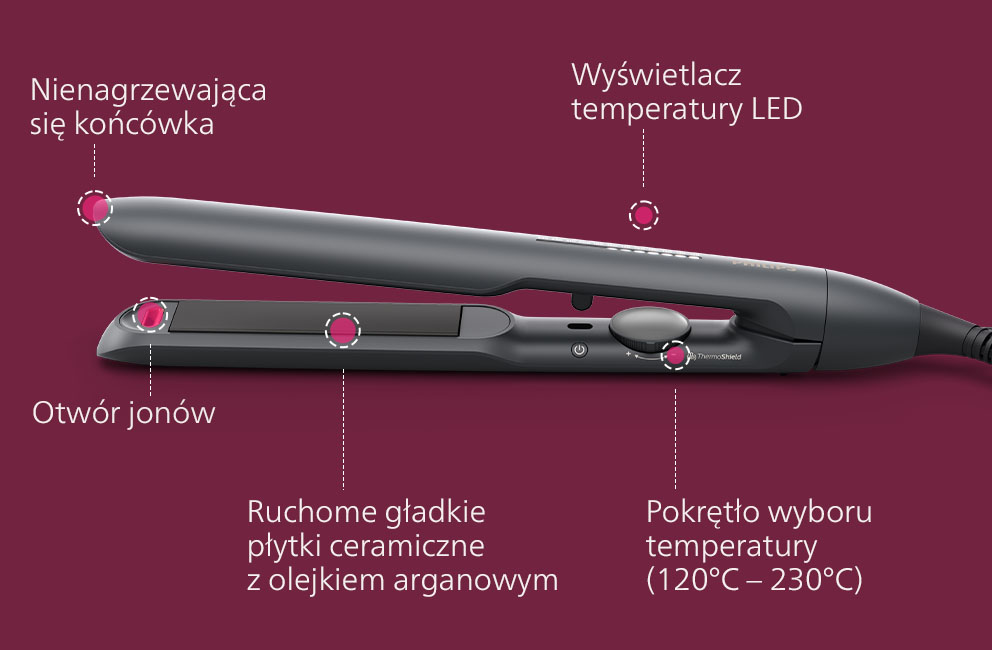Philips Zobacz, co wyróżnia prostownicę Philips seria 5000 Philips Zobacz, co wyróżnia prostownicę Philips seria 5000