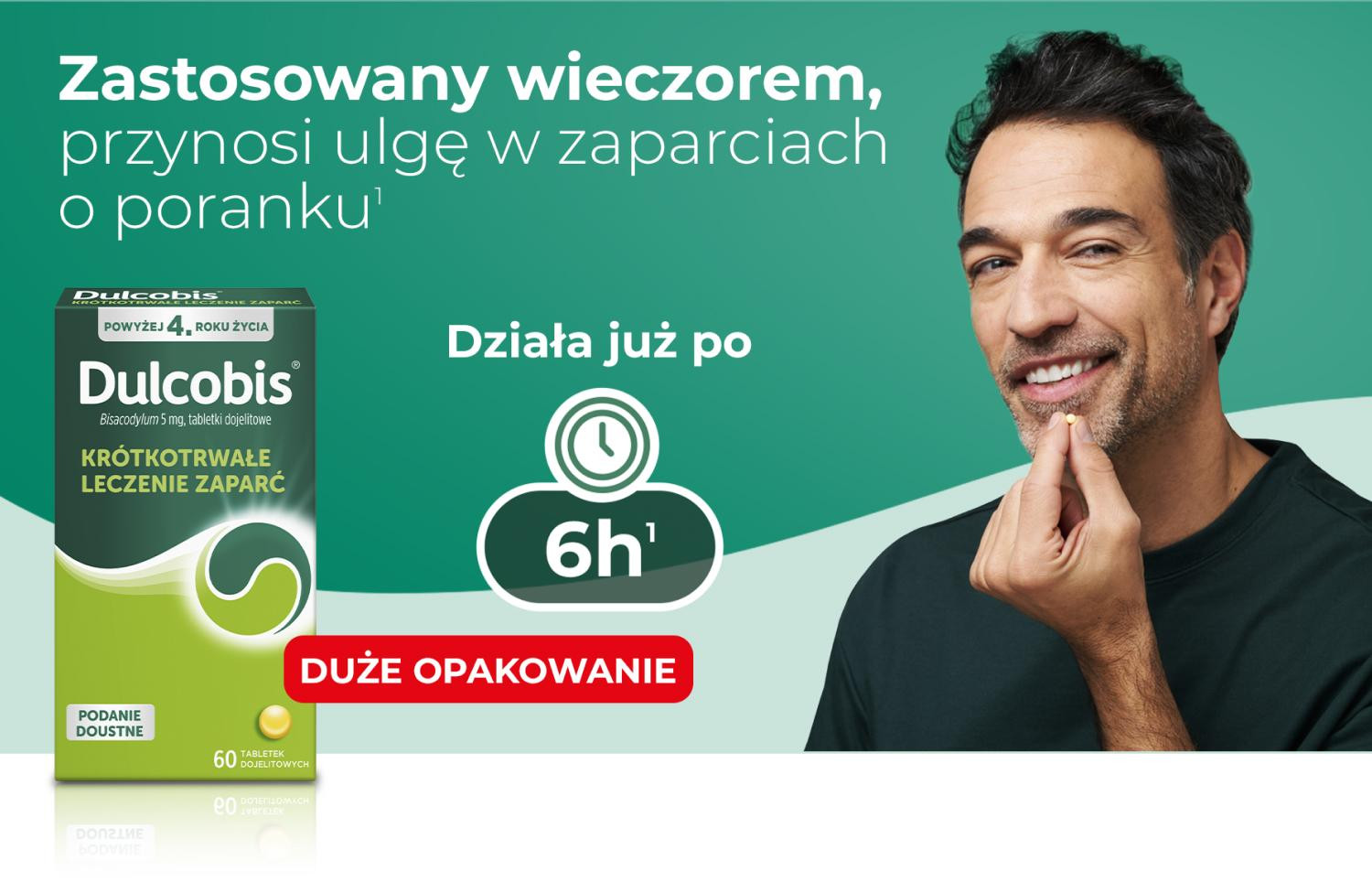 Duże opakowanie leku Dulcobis na zaparcia dostępne w porównywarce Ceneo bez recepty Duże opakowanie leku Dulcobis na zaparcia dostępne w porównywarce Ceneo bez recepty