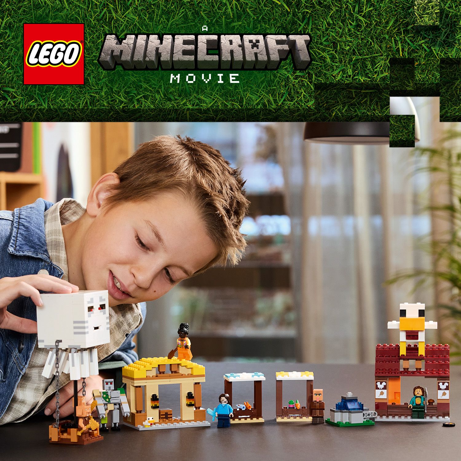 Akcja z balonem z produkcji Minecraft®: Film