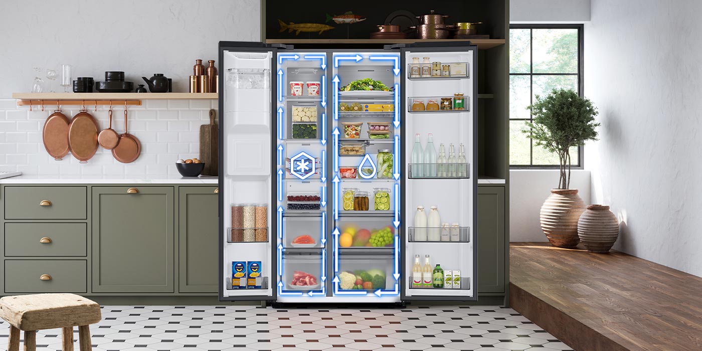 Twin Cooling Plus™ - dwa niezależne obiegi w chłodziarce i zamrażarce Twin Cooling Plus™ - dwa niezależne obiegi w chłodziarce i zamrażarce