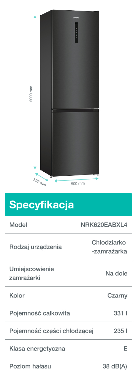 Image: Gorenje fridge NRK620EABXL4 Gorenje fridge NRK620EABXL4