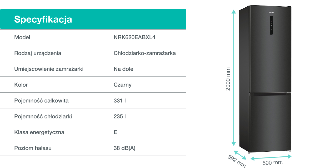 Image: Gorenje fridge NRK620EABXL4 Gorenje fridge NRK620EABXL4