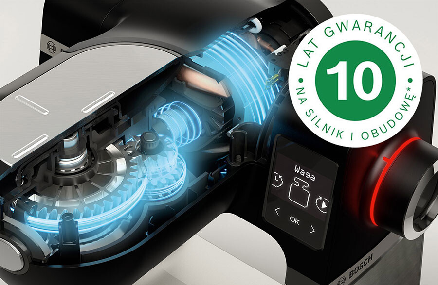 Silnik o mocy 1600W - wysoka wytrzymałość i wydajność.