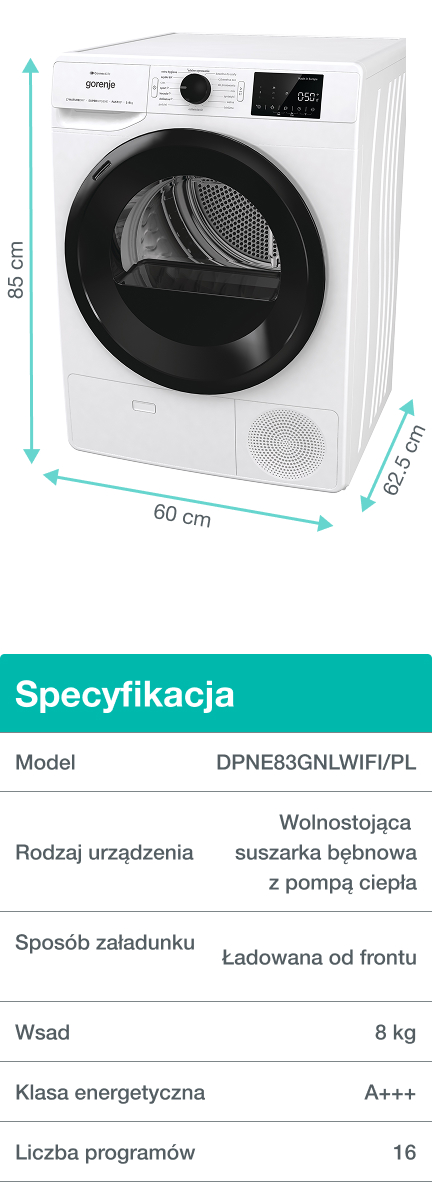 Image: GORENJE LAUNDRY DPNE83GNLWIFI-PL GORENJE LAUNDRY DPNE83GNLWIFI-PL