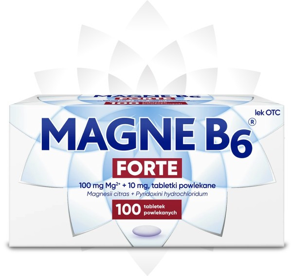 MagneB6 Forte 100 tabletek w opakowaniu MagneB6 Forte 100 tabletek w opakowaniu