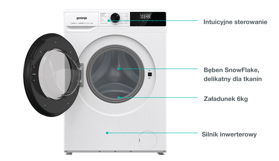 Image: GORENJE LAUNDRY W1NHPI60SCS-PL GORENJE LAUNDRY W1NHPI60SCS-PL