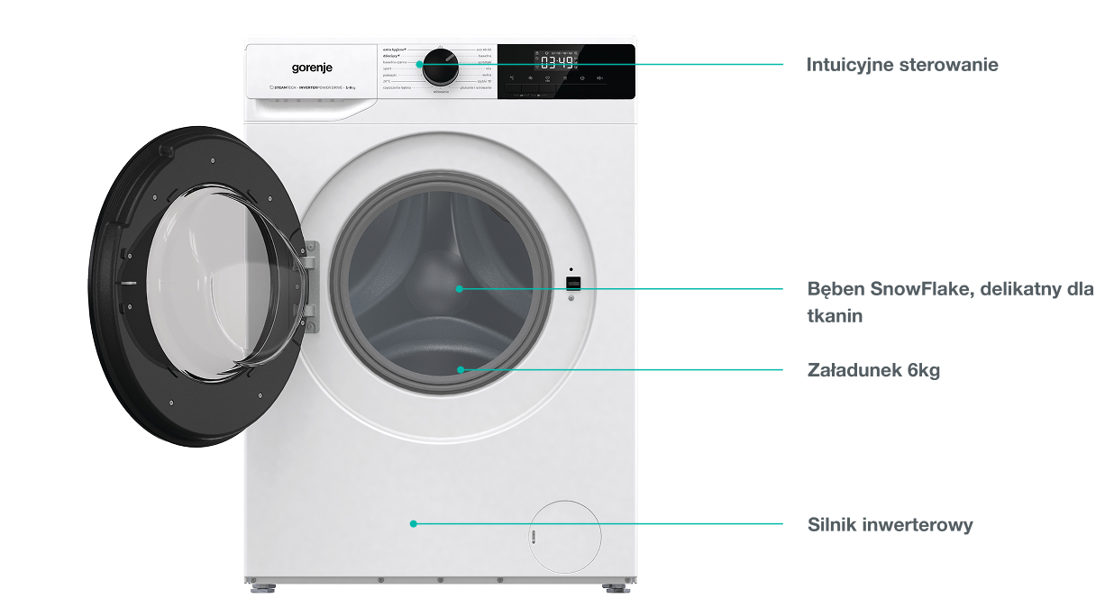 Image: GORENJE LAUNDRY W1NHPI60SCS-PL GORENJE LAUNDRY W1NHPI60SCS-PL