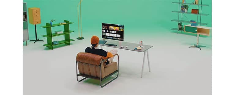 Monitor możesz podłączyć do komputera stacjonarnego, laptopa lub konsoli do gier. Umożliwia wygodny dostęp do ulubionych treści jak Smart TV.