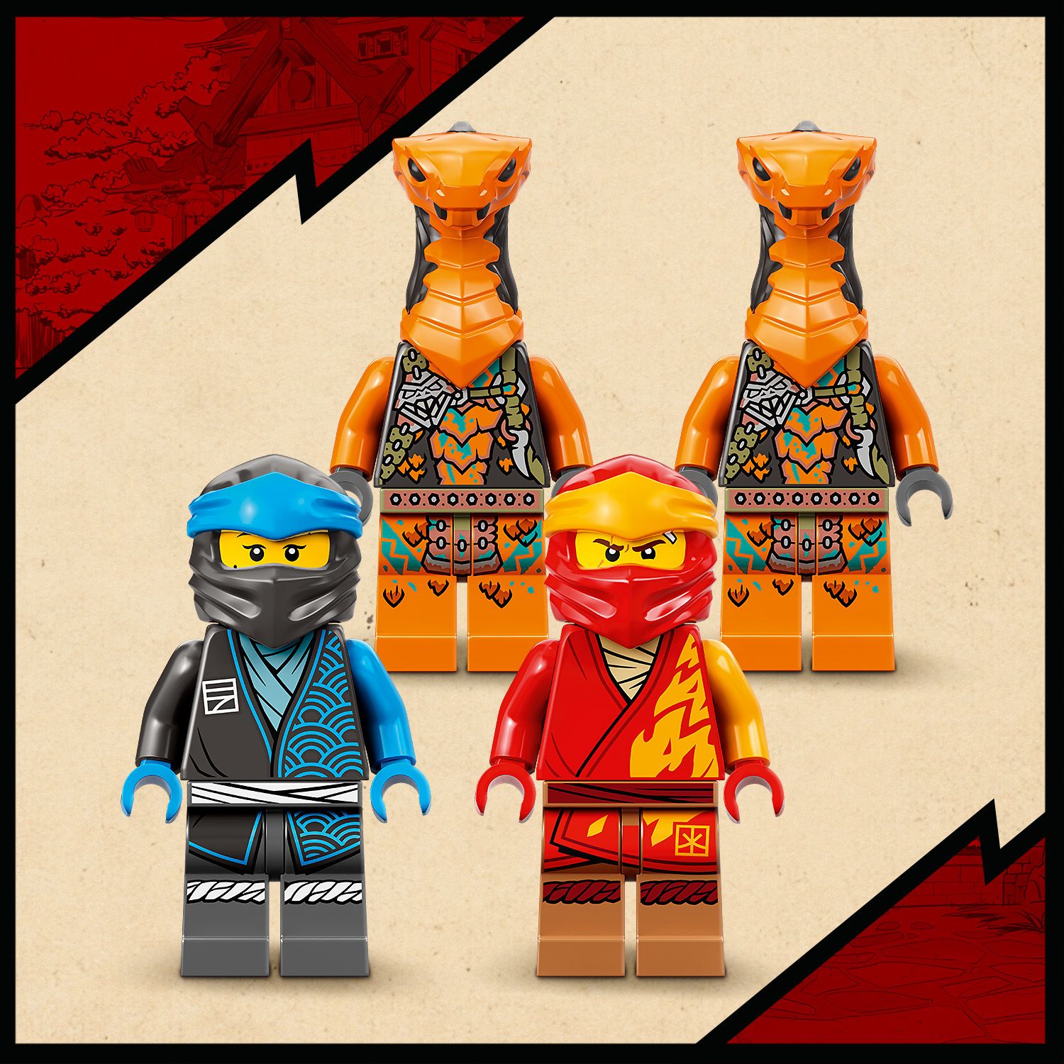 Cztery minifigurki