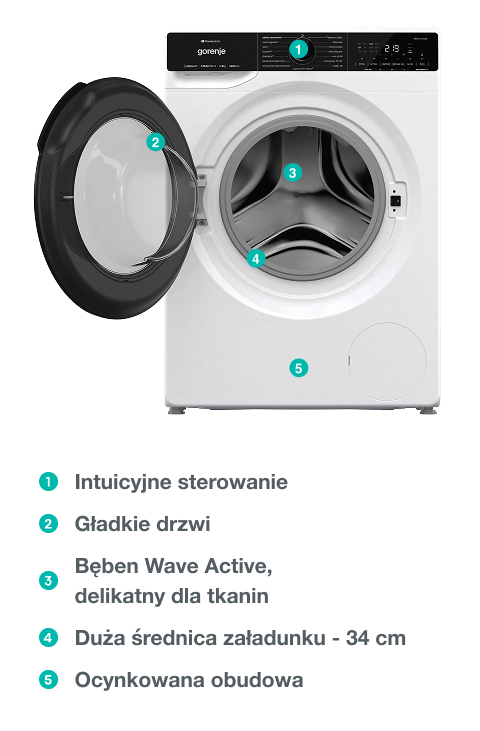Image: GORENJE LAUNDRY WPNA94A1TWIFI-PL GORENJE LAUNDRY WPNA94A1TWIFI-PL