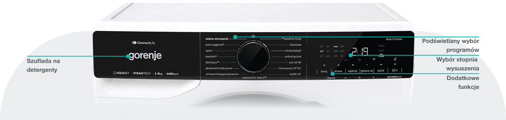 Image: GORENJE LAUNDRY WPNA94A1TWIFI-PL GORENJE LAUNDRY WPNA94A1TWIFI-PL