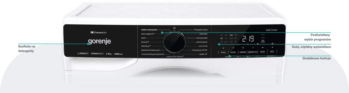 Image: GORENJE LAUNDRY WPNA94A1TWIFI-PL GORENJE LAUNDRY WPNA94A1TWIFI-PL