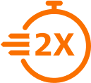 2x szybsze mopowanie 2x szybsze mopowanie