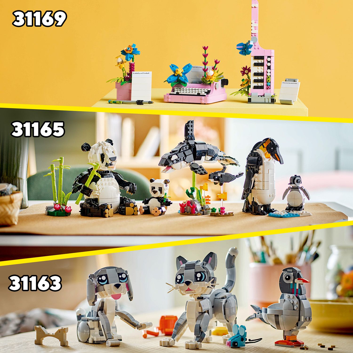 Oto inne zestawy z serii LEGO® Creator 3 w 1