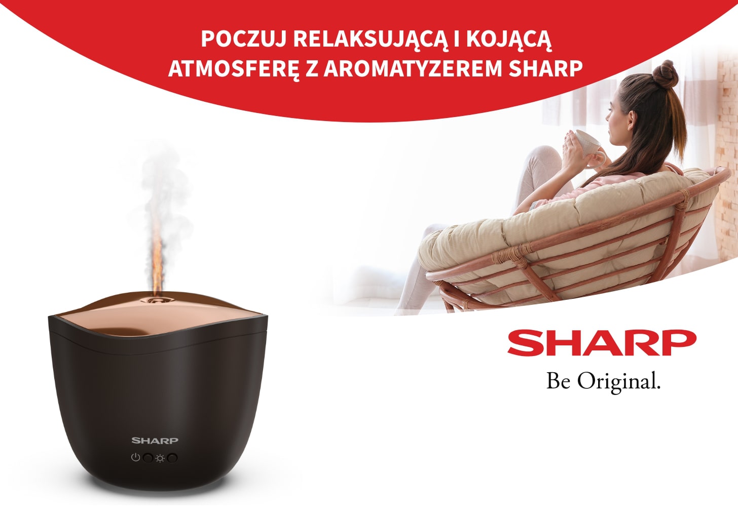 Ultradźwiękowy aromatyzer SHARP DF-A1E-T