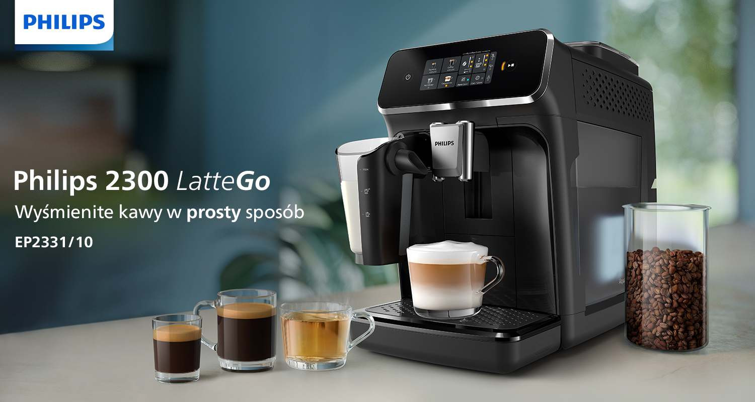 Ekspres Philips LatteGo 2300 dostępny na stronie Ceneo Ekspres Philips LatteGo 2300 dostępny na stronie Ceneo