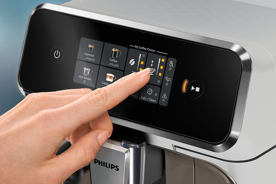 Intuicyjny panel sterowania ułatwia obsługę ekspresu Philips Intuicyjny panel sterowania ułatwia obsługę ekspresu Philips