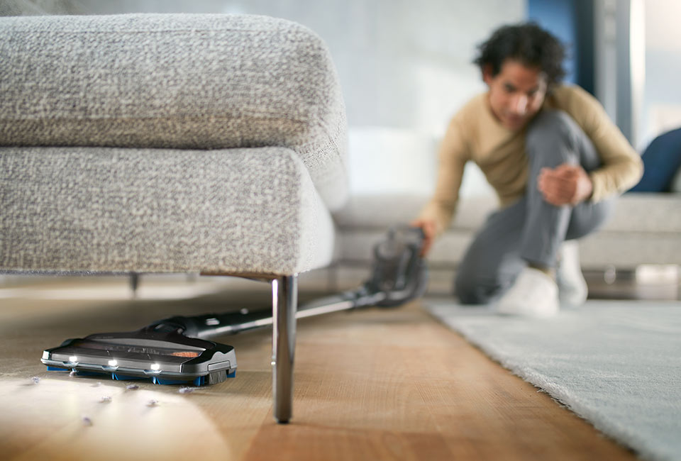 Philips Nasadka 360° z podświetleniem LED. Widzisz nawet ukryty kurz Philips Nasadka 360° z podświetleniem LED. Widzisz nawet ukryty kurz