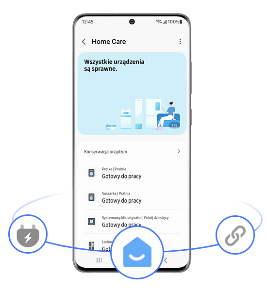 SmartThings Home Care suszarki OptimalDry SmartThings Home Care suszarki OptimalDry DV90CGC2A0AB marki Samsung