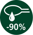 90% mniej tłuszczu 90% mniej tłuszczu
