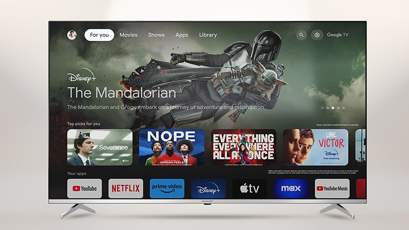 4K ULTRA HD QUANTUM DOT SHARP GOOGLE TV