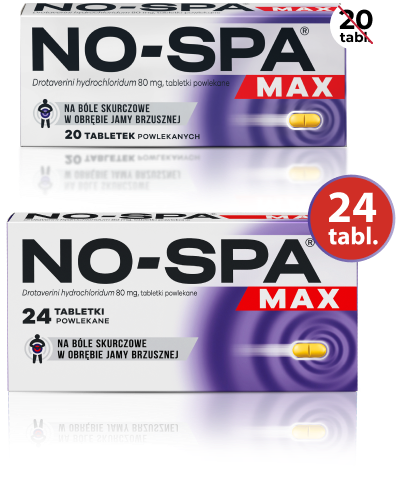 No-Spa i No-Spa Max w nowym, większym opakowaniu No-Spa i No-Spa Max w nowym, większym opakowaniu