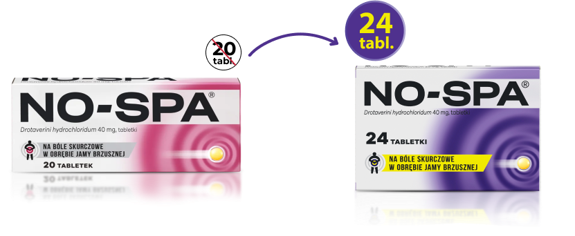 No-Spa i No-Spa Max w nowym, większym opakowaniu No-Spa i No-Spa Max w nowym, większym opakowaniu