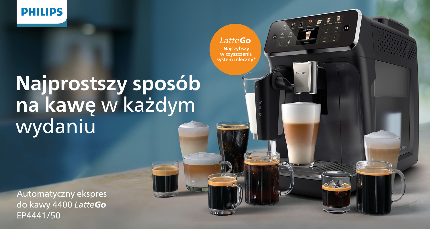 Automatyczny ekspres do kawy 4400 LatteGo EP4441/50 - porównaj oferty w Ceneo Automatyczny ekspres do kawy 4400 LatteGo EP4441/50 - porównaj oferty w Ceneo