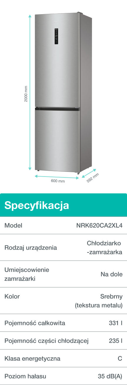 Image: Gorenje fridge NRK620CA2XL4 Gorenje fridge NRK620CA2XL4