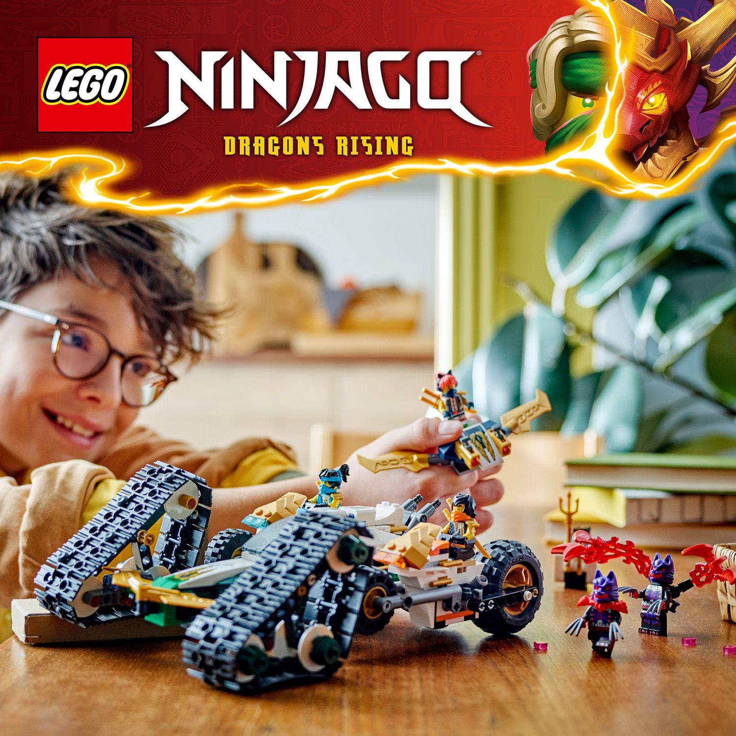 Zestaw LEGO® NINJAGO® z pojazdem 4 w 1
