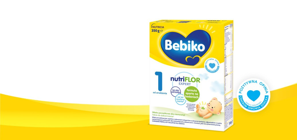 Mleko początkowe Bebiko 1 nutriFLOR EXPERT w opakowaniu 350 g dostępne w serwisie Ceneo Mleko początkowe Bebiko 1 nutriFLOR EXPERT w opakowaniu 350 g dostępne w serwisie Ceneo