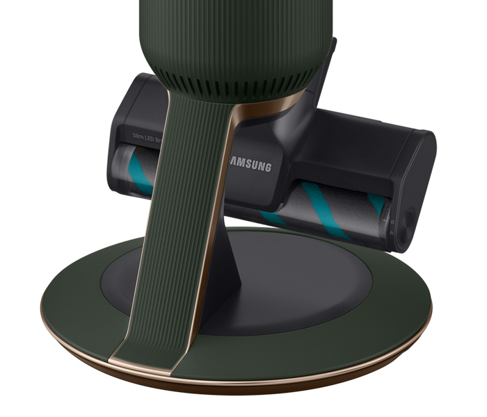 Zielony odkurzacz Samsung Bespoke VS20B95943N - nowoczesny design