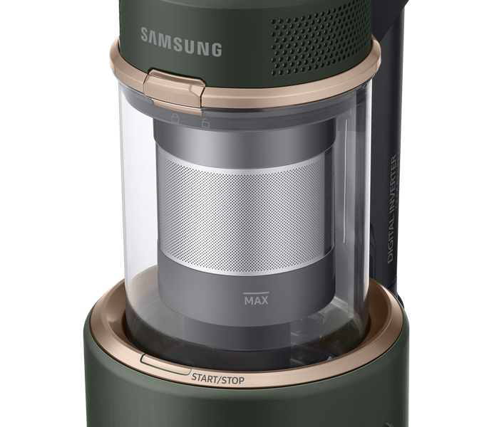 Zielony odkurzacz Samsung Bespoke VS20B95943N - dbałość o szczegóły