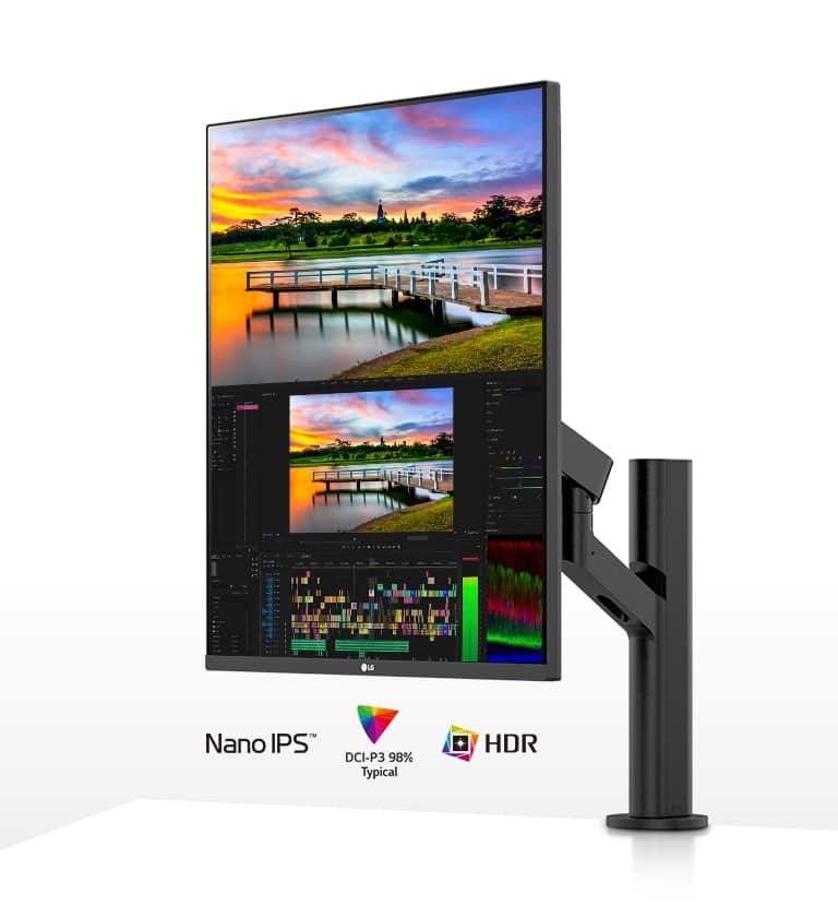 【TM】新品未使用 LG DualUp Monitor 28MQ780-B 27,6-calowy monitor o proporcjach 16:18 DualUp z ramieniem