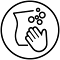 ochrona tkanin ikona