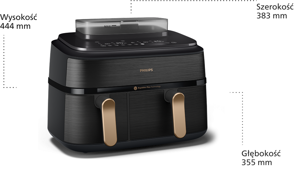 Philips Dual Basket seria 5000 z Technologią AirSteam NA552/00