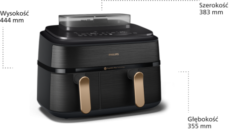 Philips Dual Basket seria 5000 z Technologią AirSteam NA552/00
