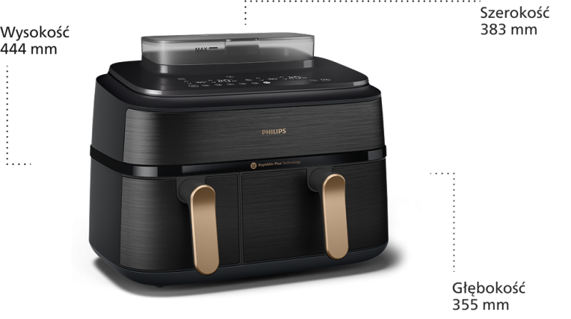 Philips Dual Basket seria 5000 z Technologią AirSteam NA552/00