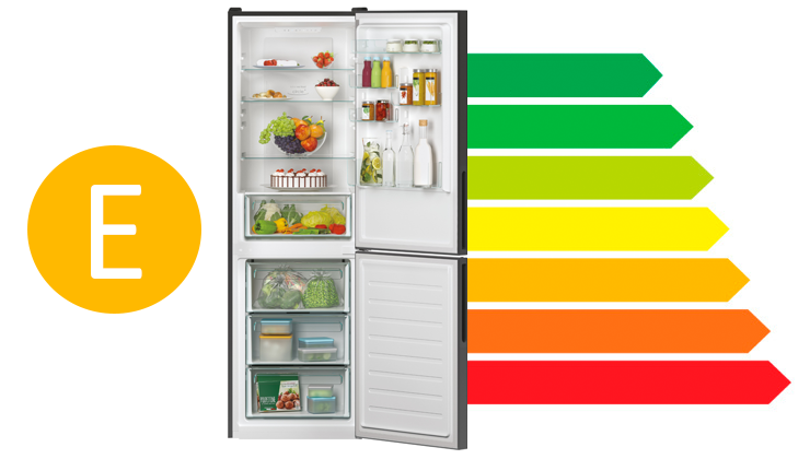 Lodówka Candy Fresco CCE4T618EB z zamrażalnikiem dolnym 185