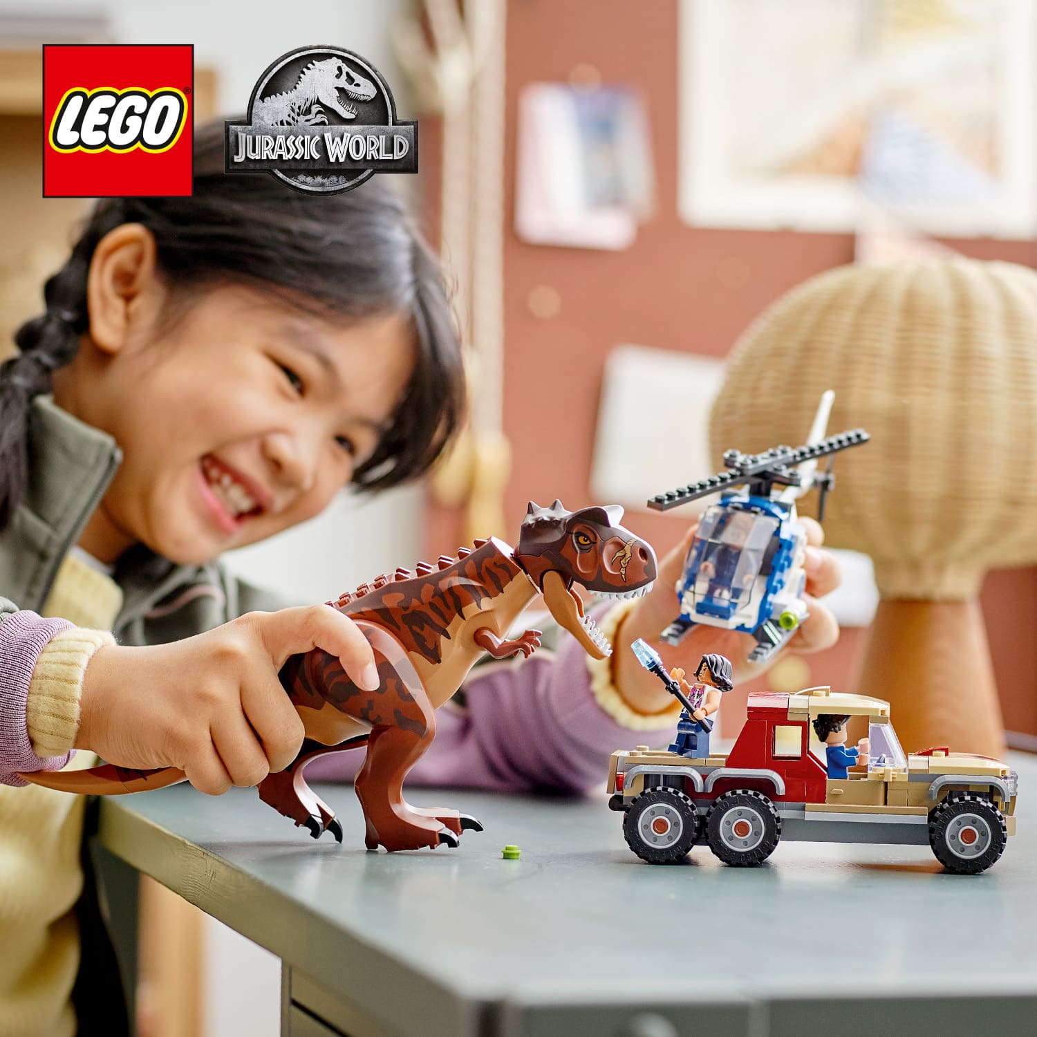 ninn　クリエセット LEGO Jurassic World 76942 Barionyks i ucieczka łodzią